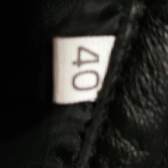 Black leather pencil skirt Euro Sz 40 Us Sz 8 - Picture 8 of 10